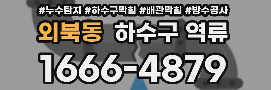 외북동 하수구 역류
