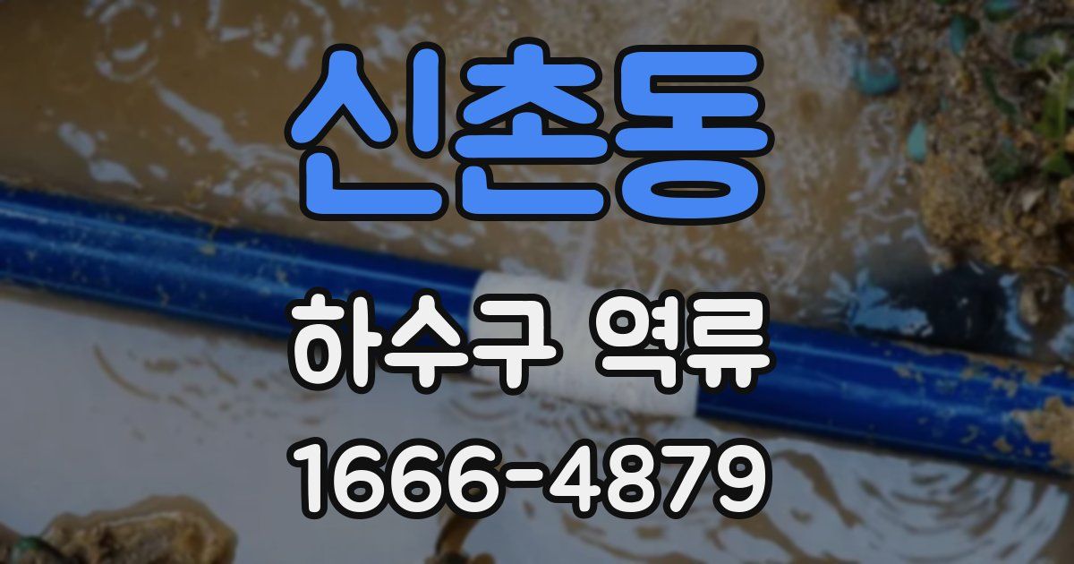 신촌동 하수구 역류