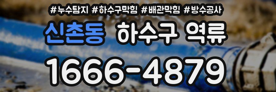 신촌동 하수구 역류