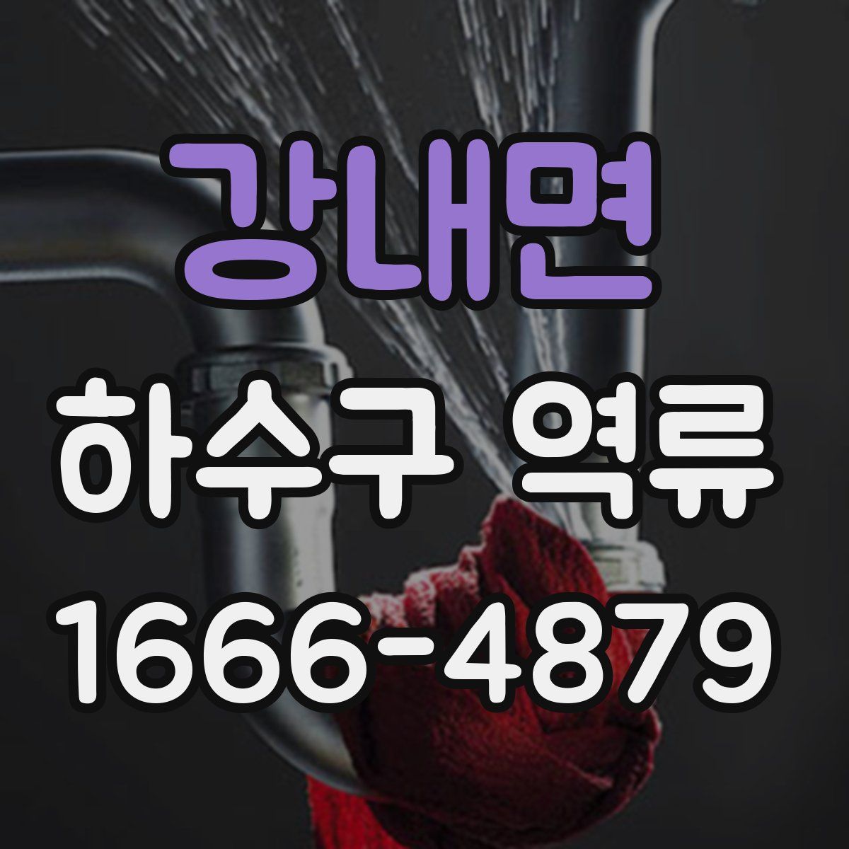 강내면 하수구 역류