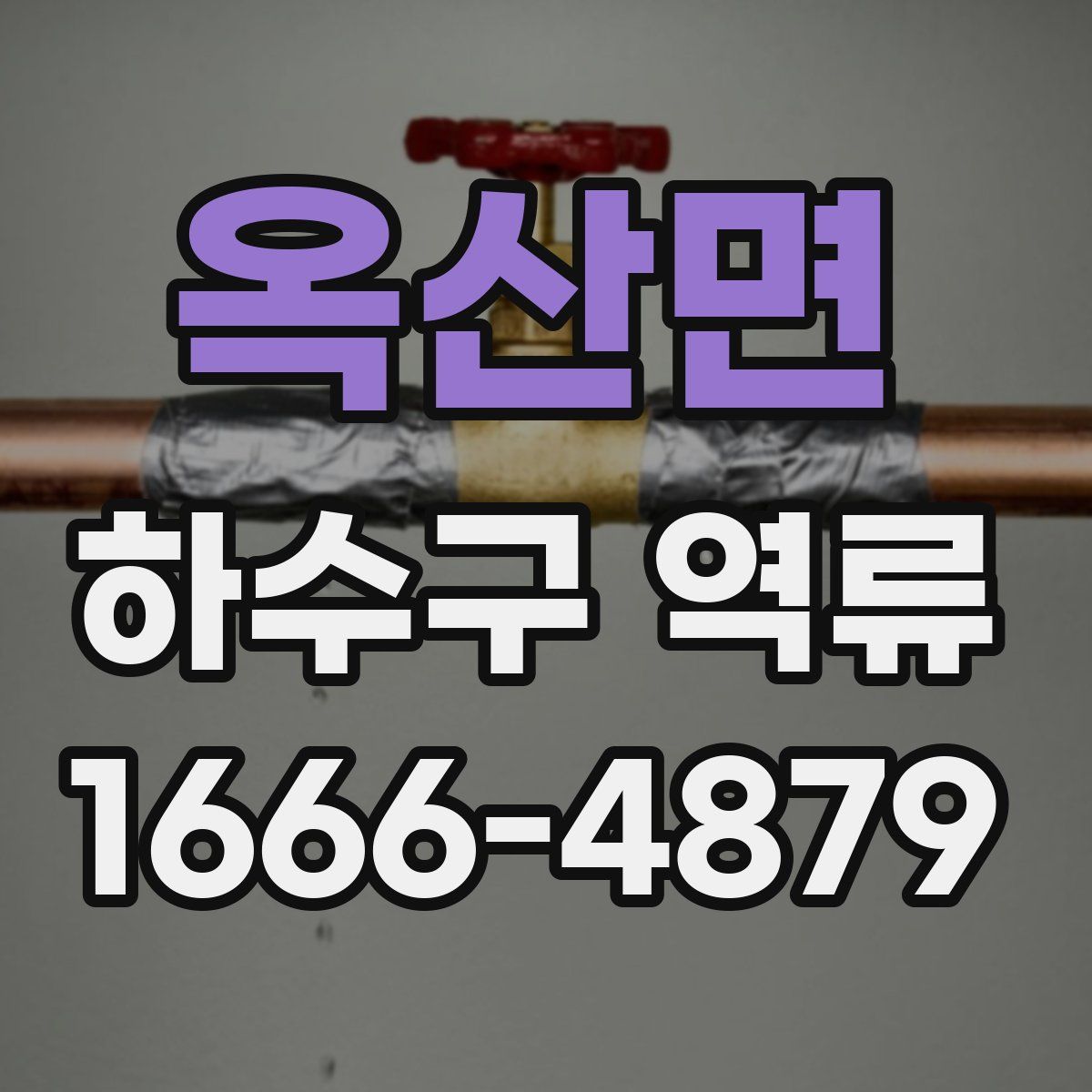 옥산면 하수구 역류