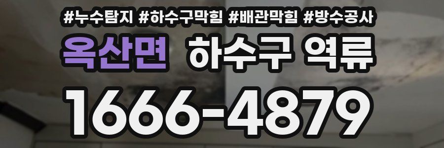 옥산면 하수구 역류