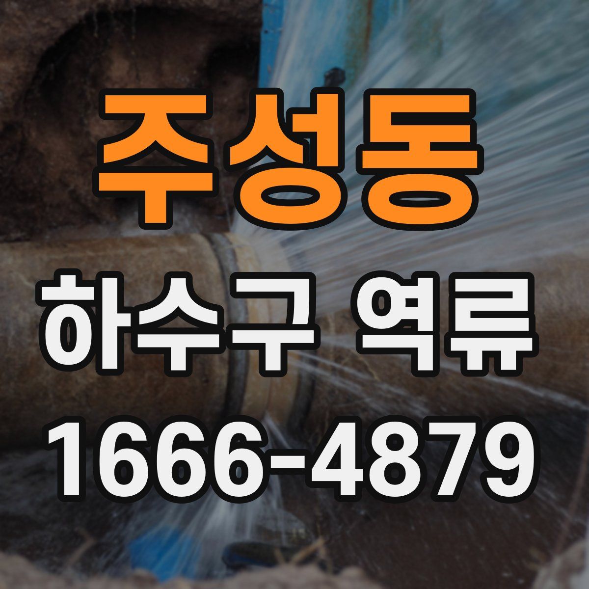 주성동 하수구 역류