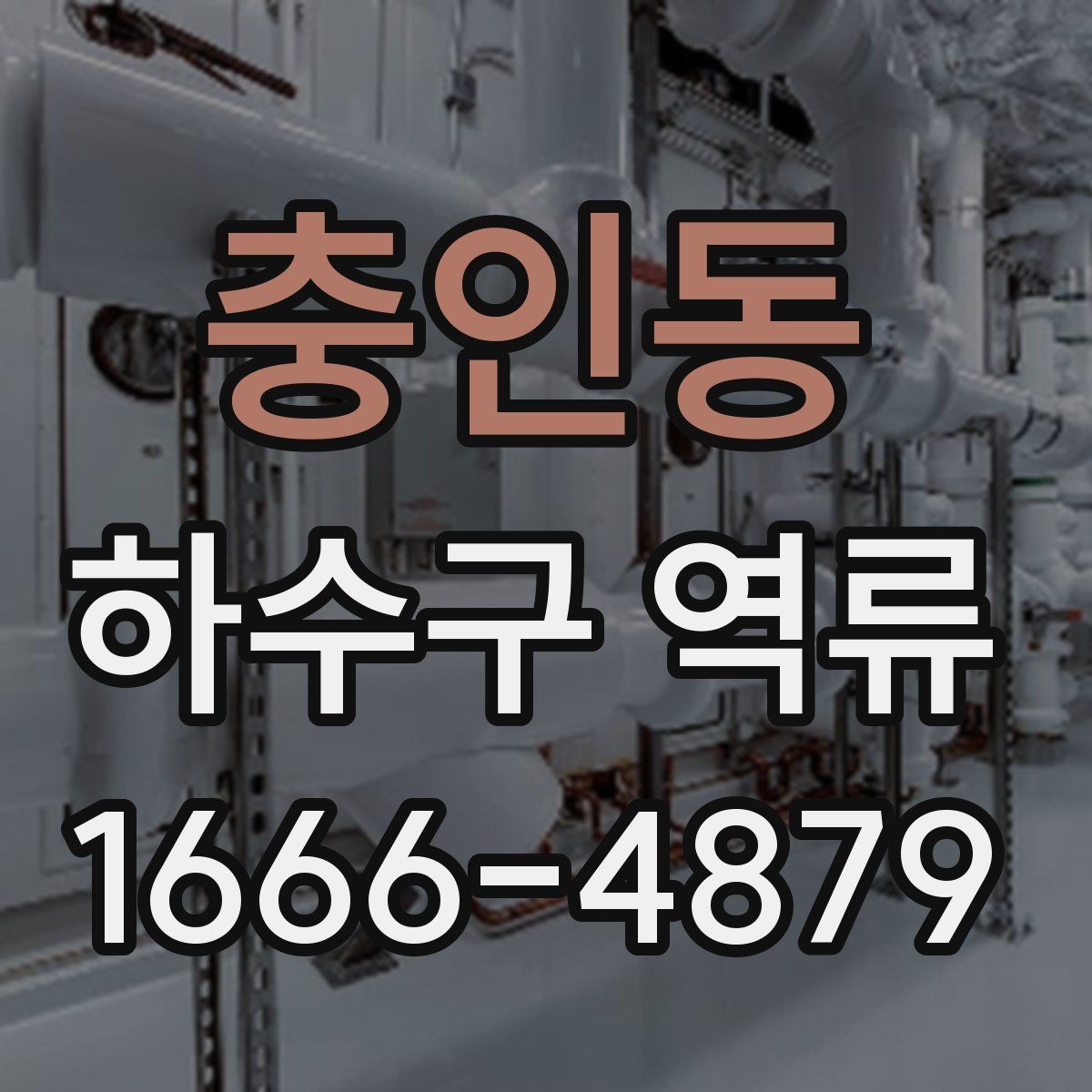 충인동 하수구 역류
