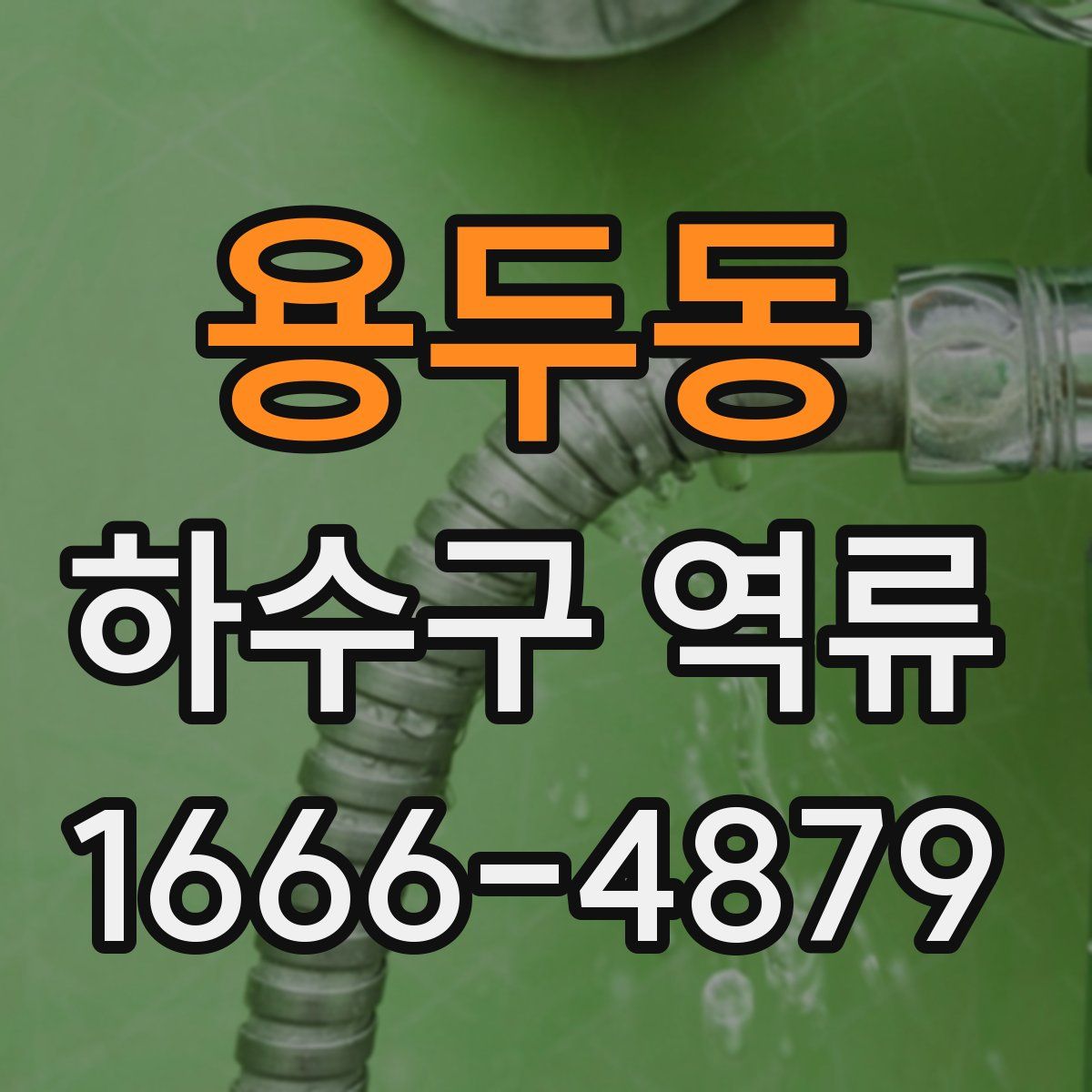 용두동 하수구 역류