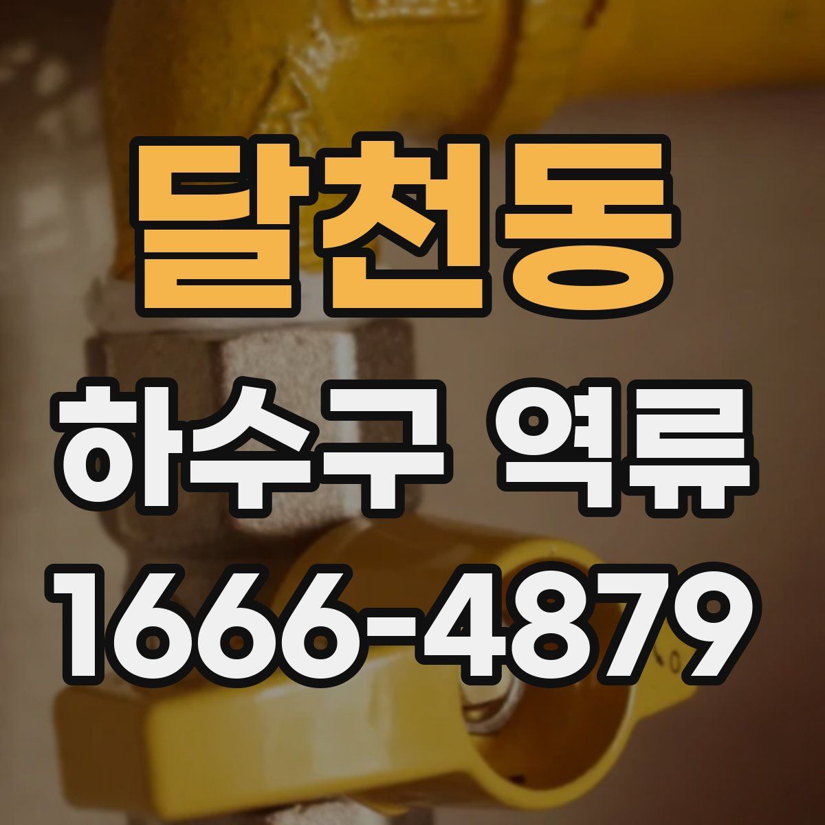 달천동 하수구 역류