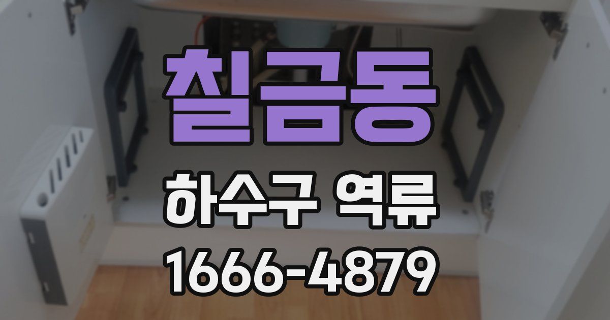 칠금동 하수구 역류