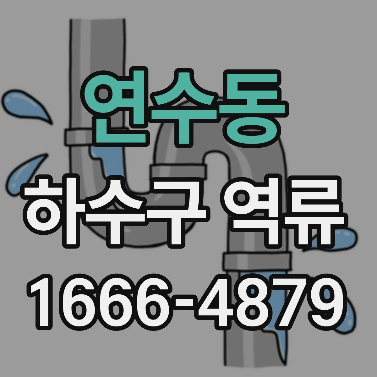 연수동 하수구 역류
