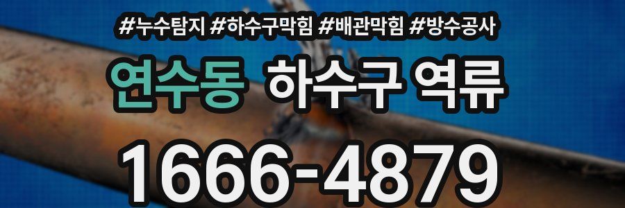 연수동 하수구 역류