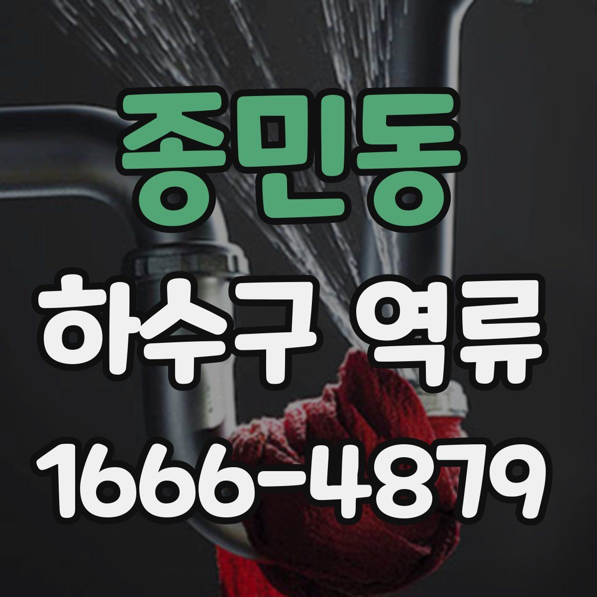 종민동 하수구 역류