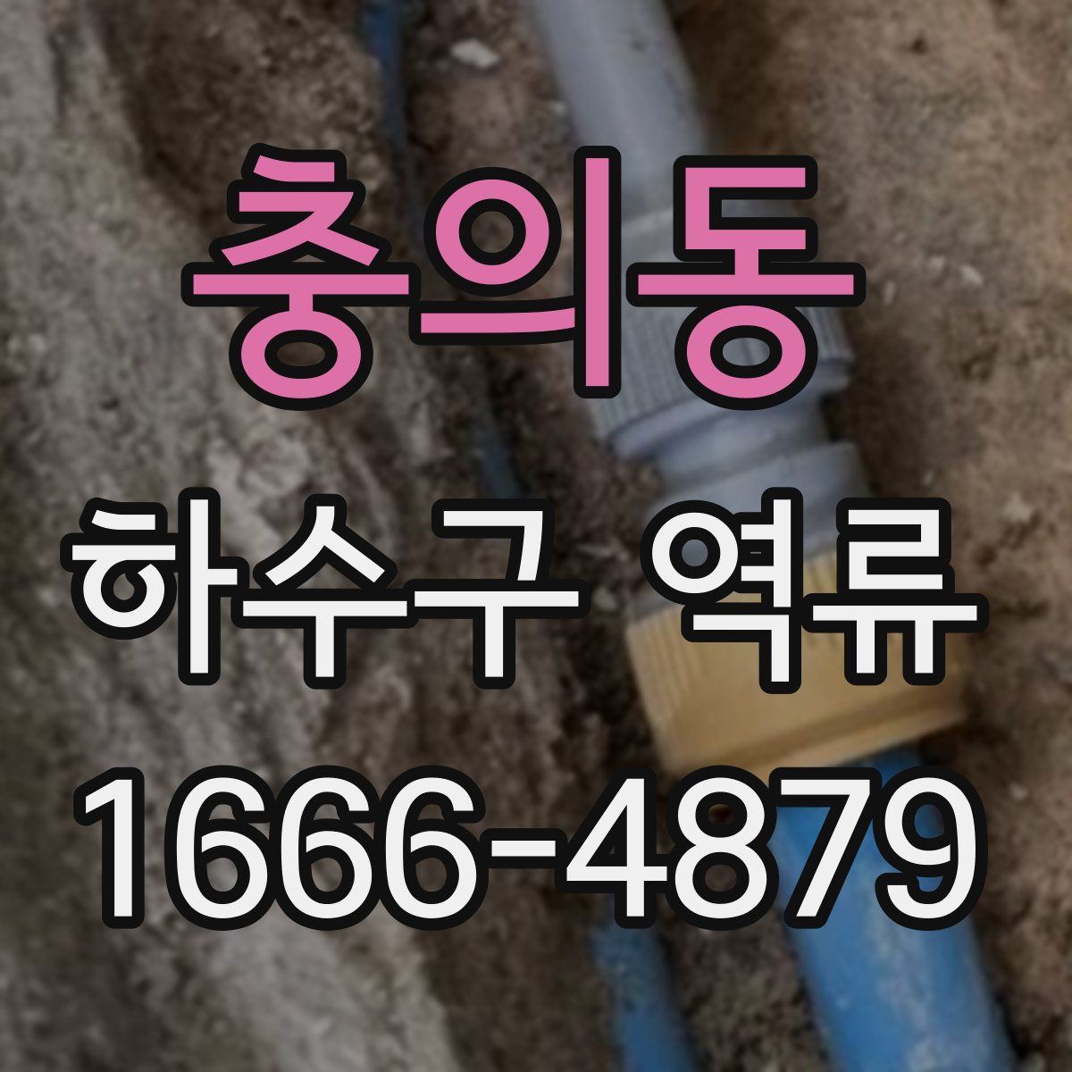 충의동 하수구 역류