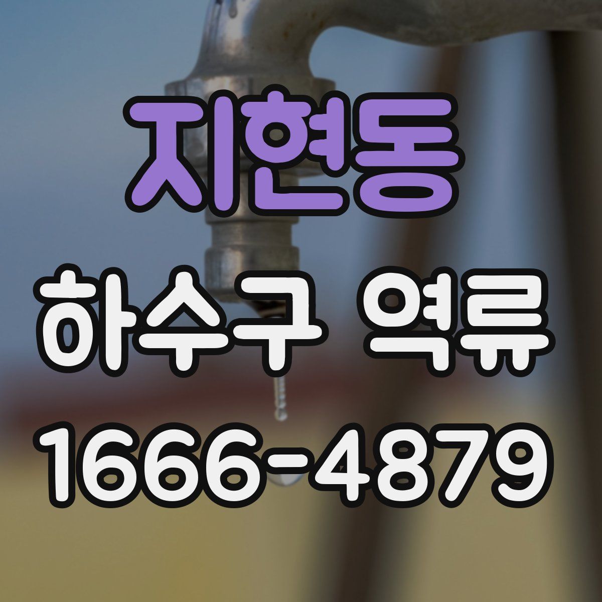 지현동 하수구 역류