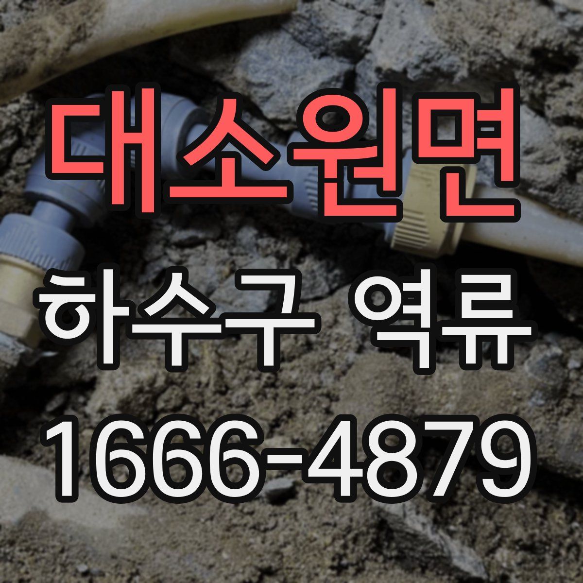 대소원면 하수구 역류