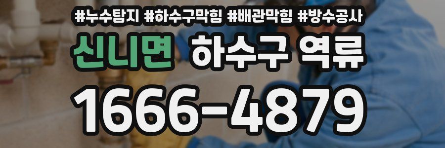 신니면 하수구 역류