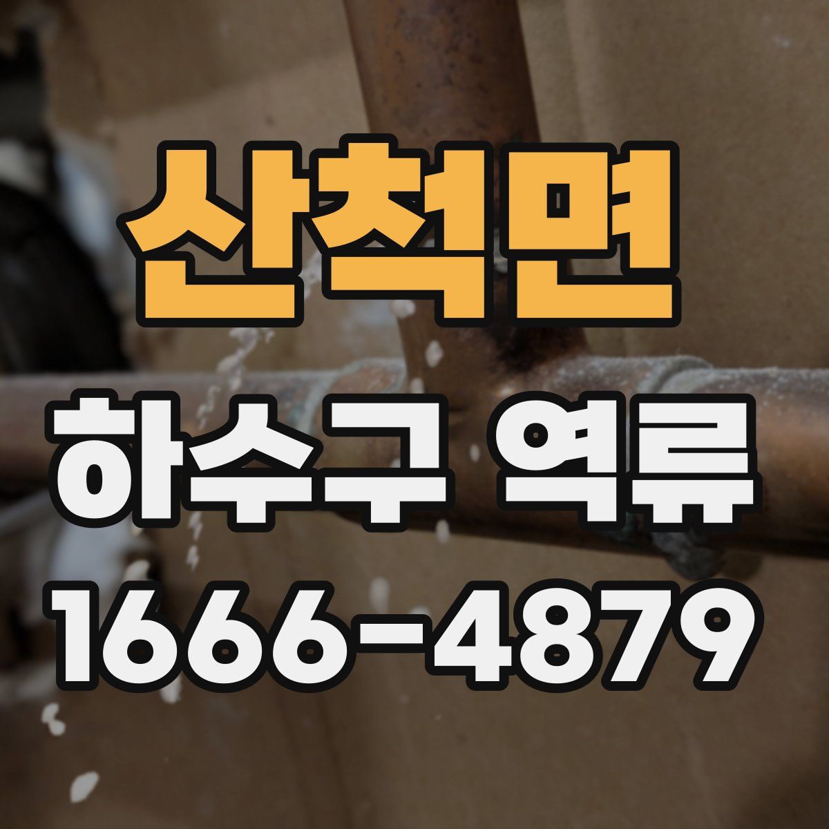 산척면 하수구 역류
