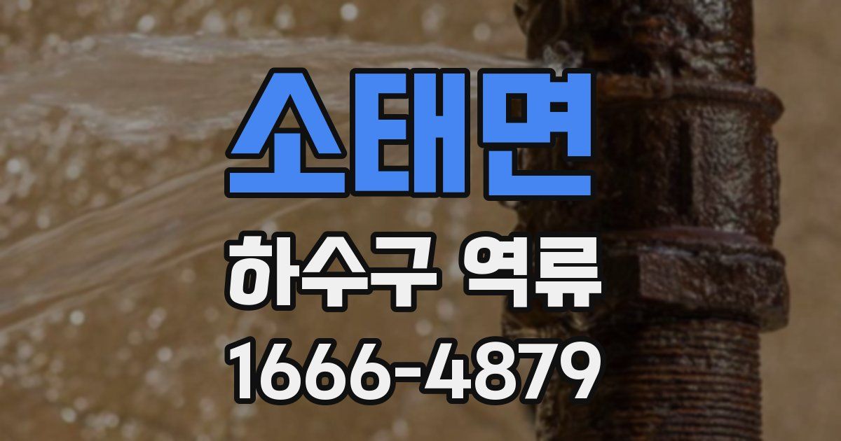 소태면 하수구 역류