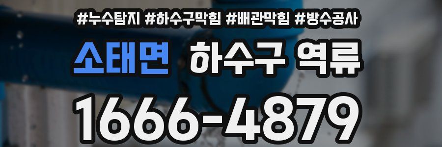 소태면 하수구 역류