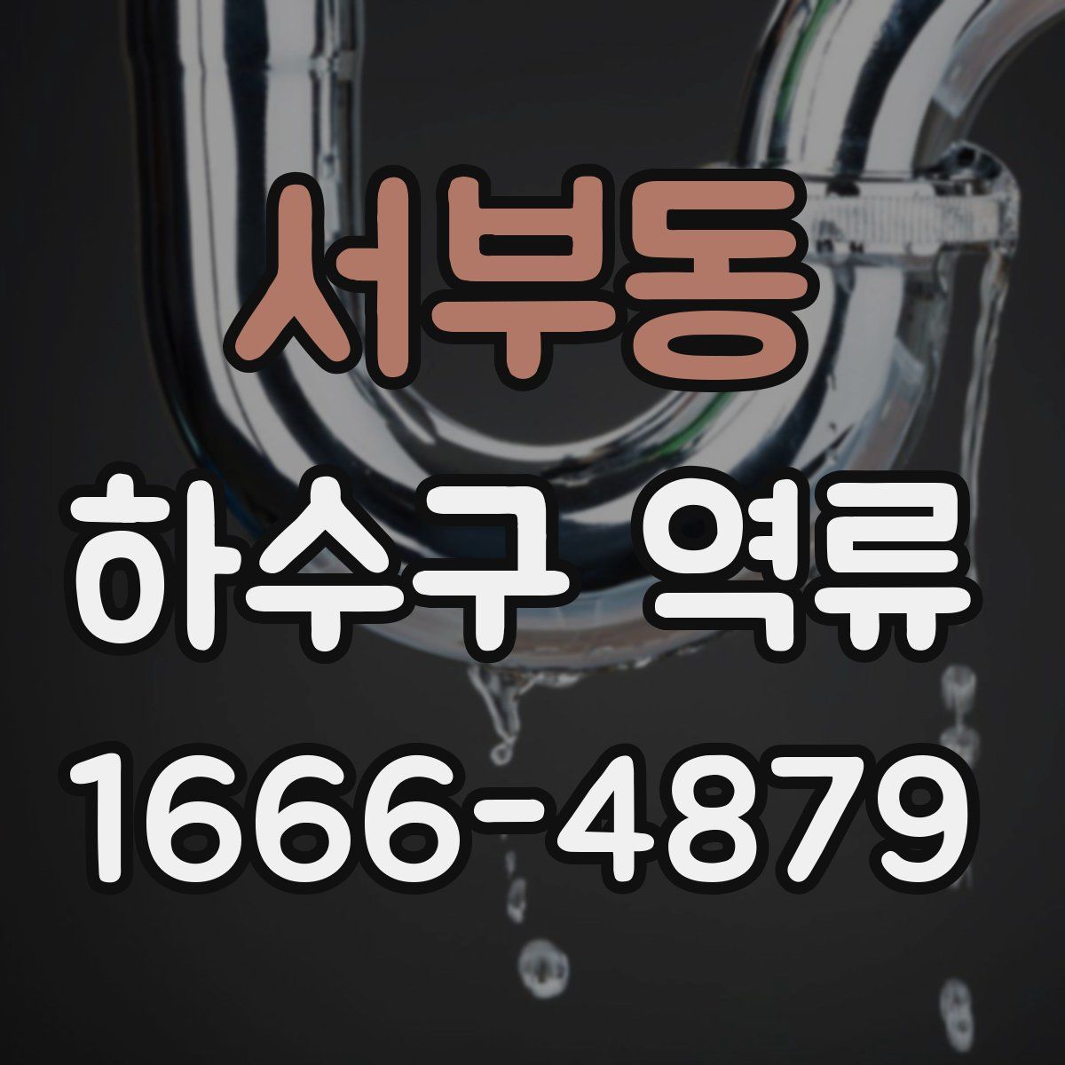 서부동 하수구 역류