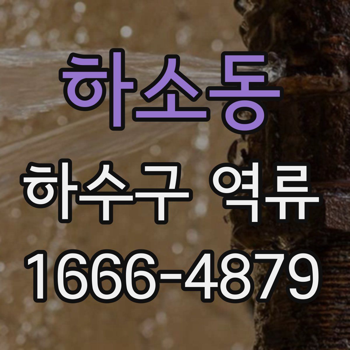 하소동 하수구 역류