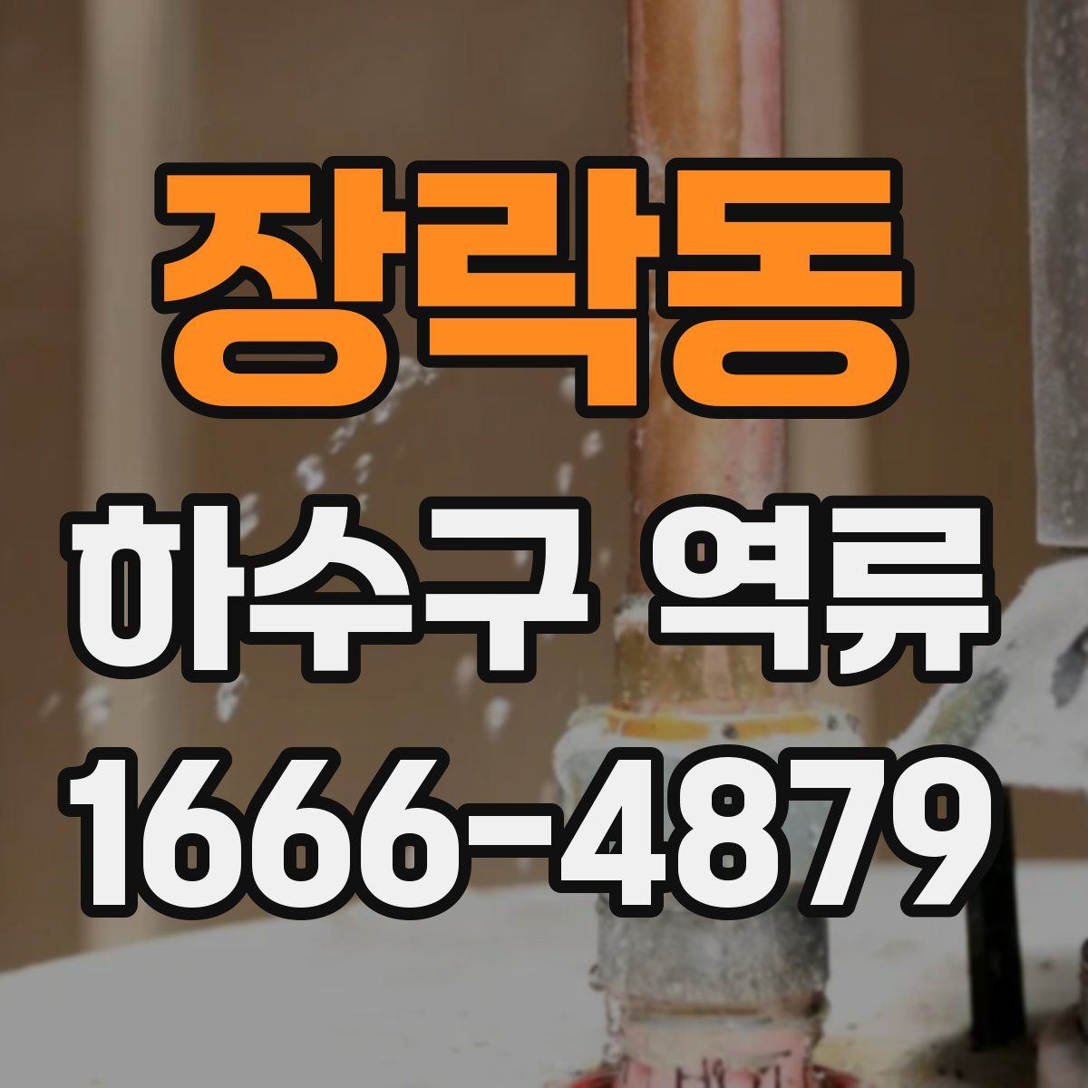 장락동 하수구 역류