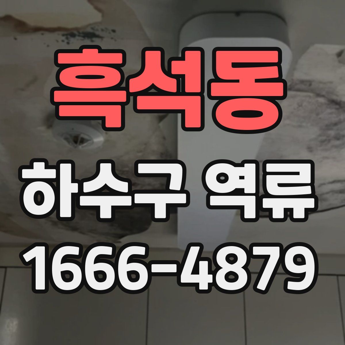 흑석동 하수구 역류