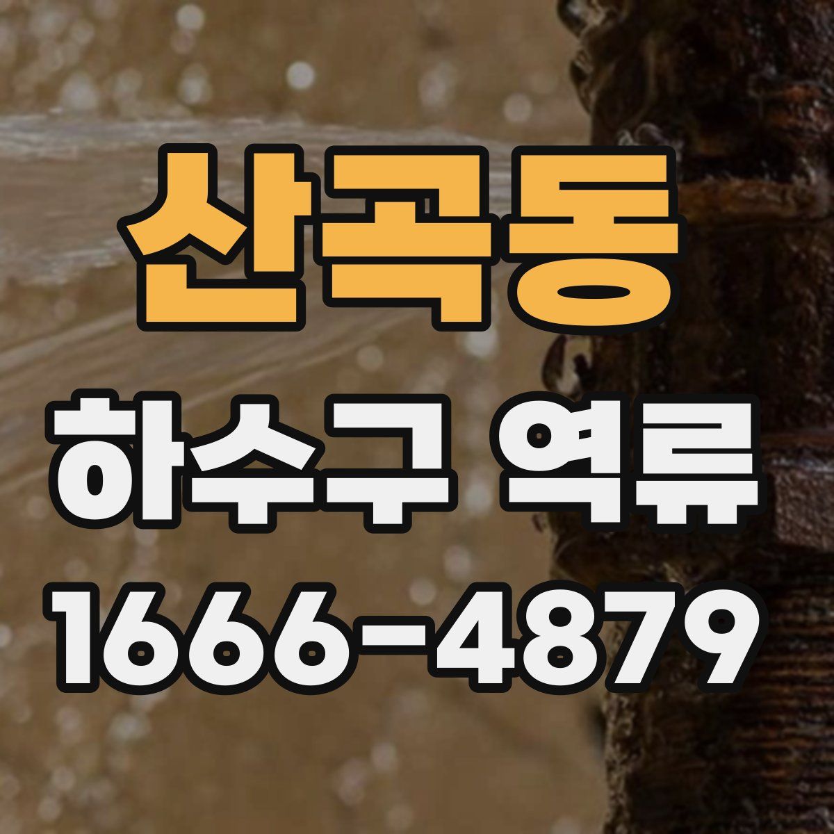 산곡동 하수구 역류
