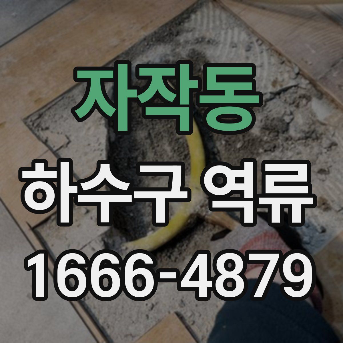 자작동 하수구 역류