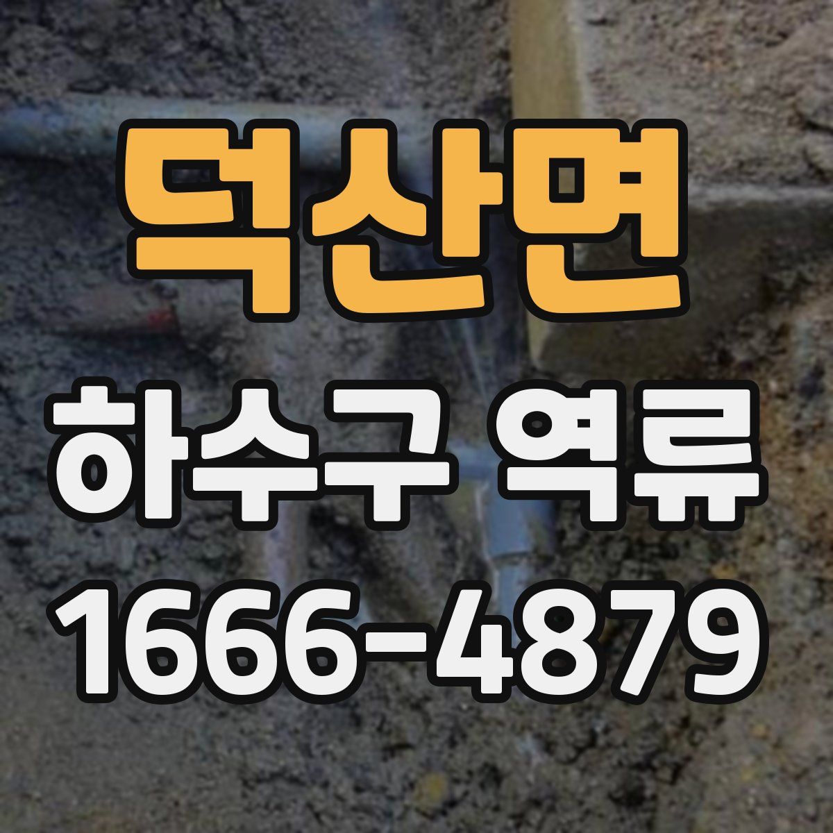 덕산면 하수구 역류