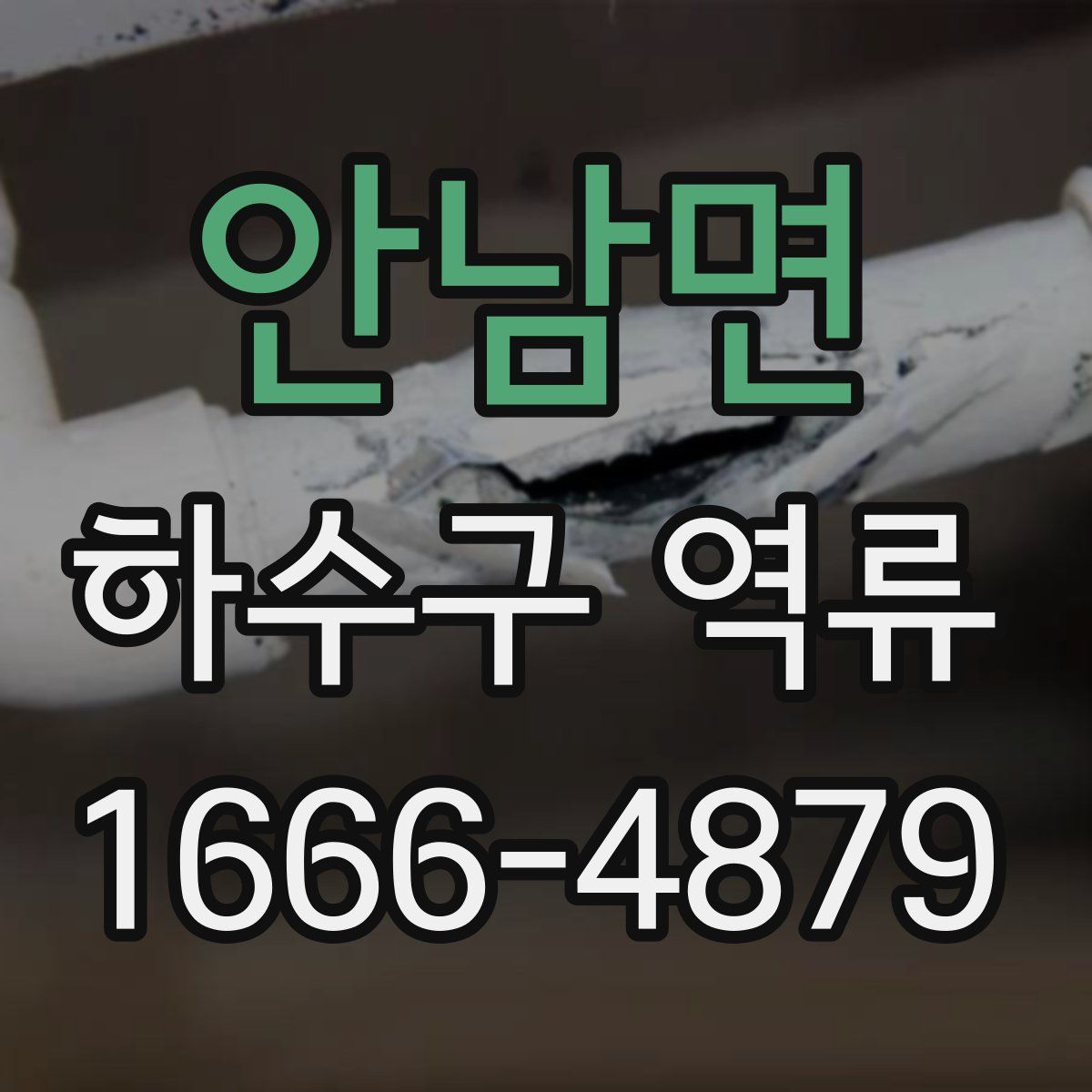 안남면 하수구 역류