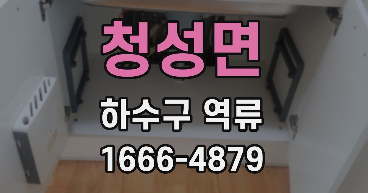 청성면 하수구 역류