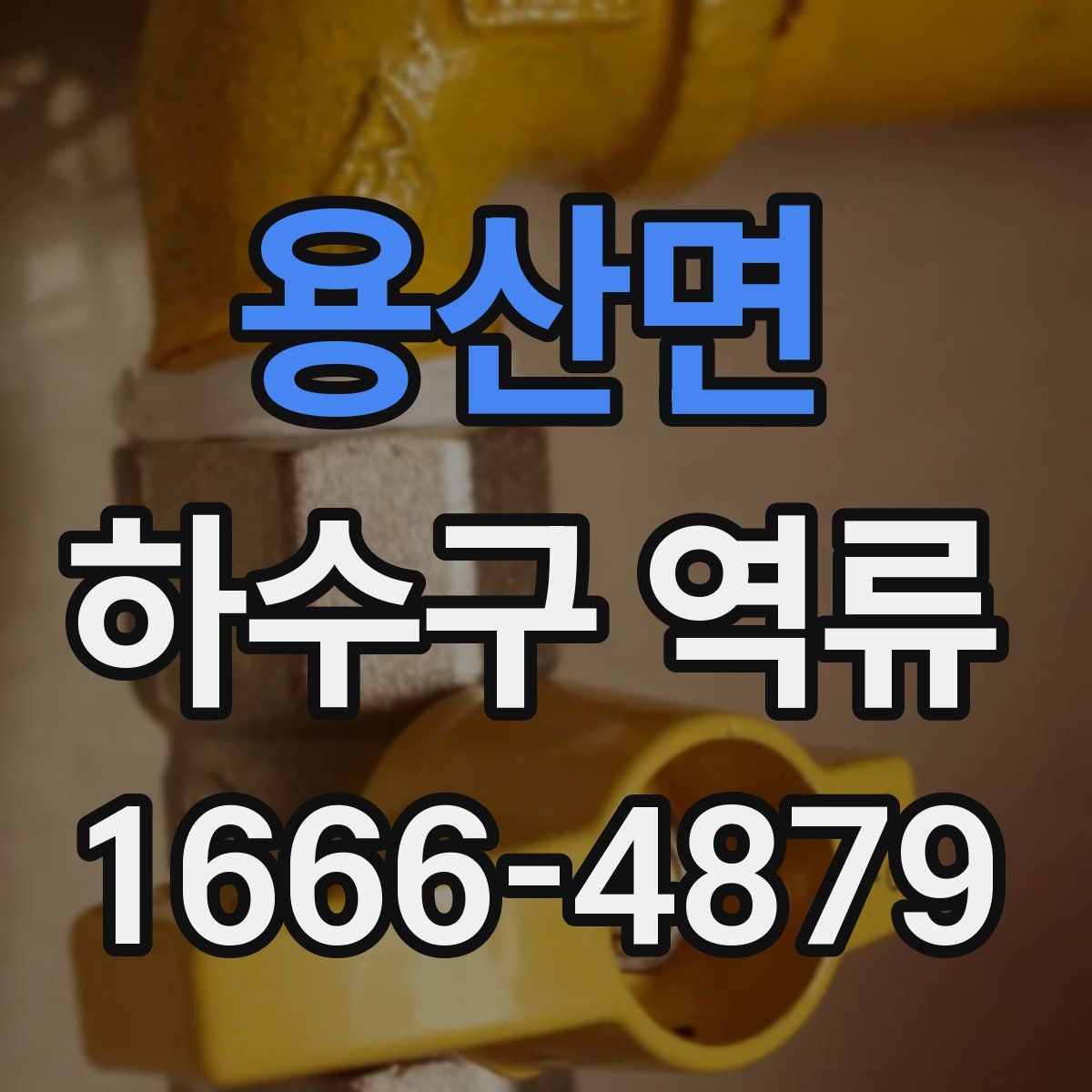 용산면 하수구 역류
