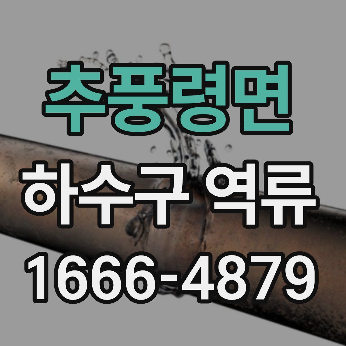 추풍령면 하수구 역류