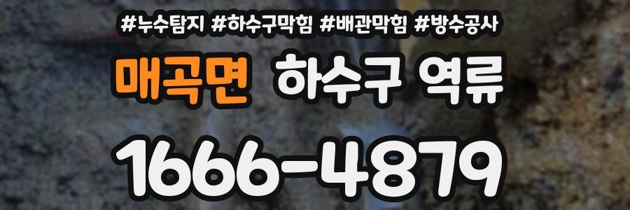 매곡면 하수구 역류