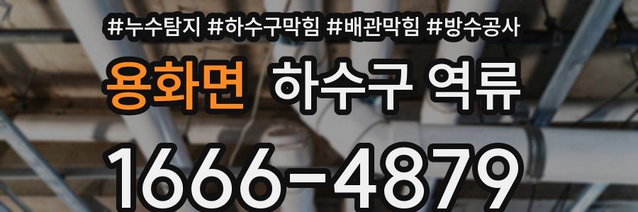 용화면 하수구 역류