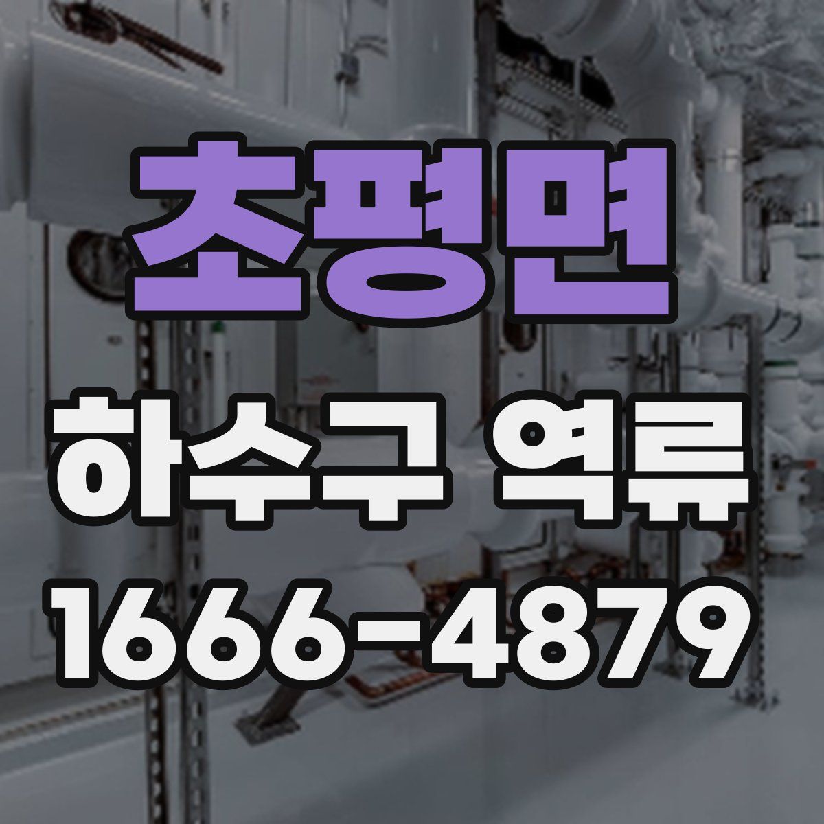 초평면 하수구 역류