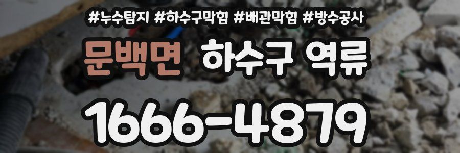 문백면 하수구 역류