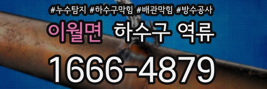 이월면 하수구 역류