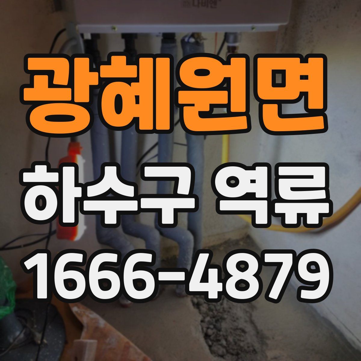 광혜원면 하수구 역류