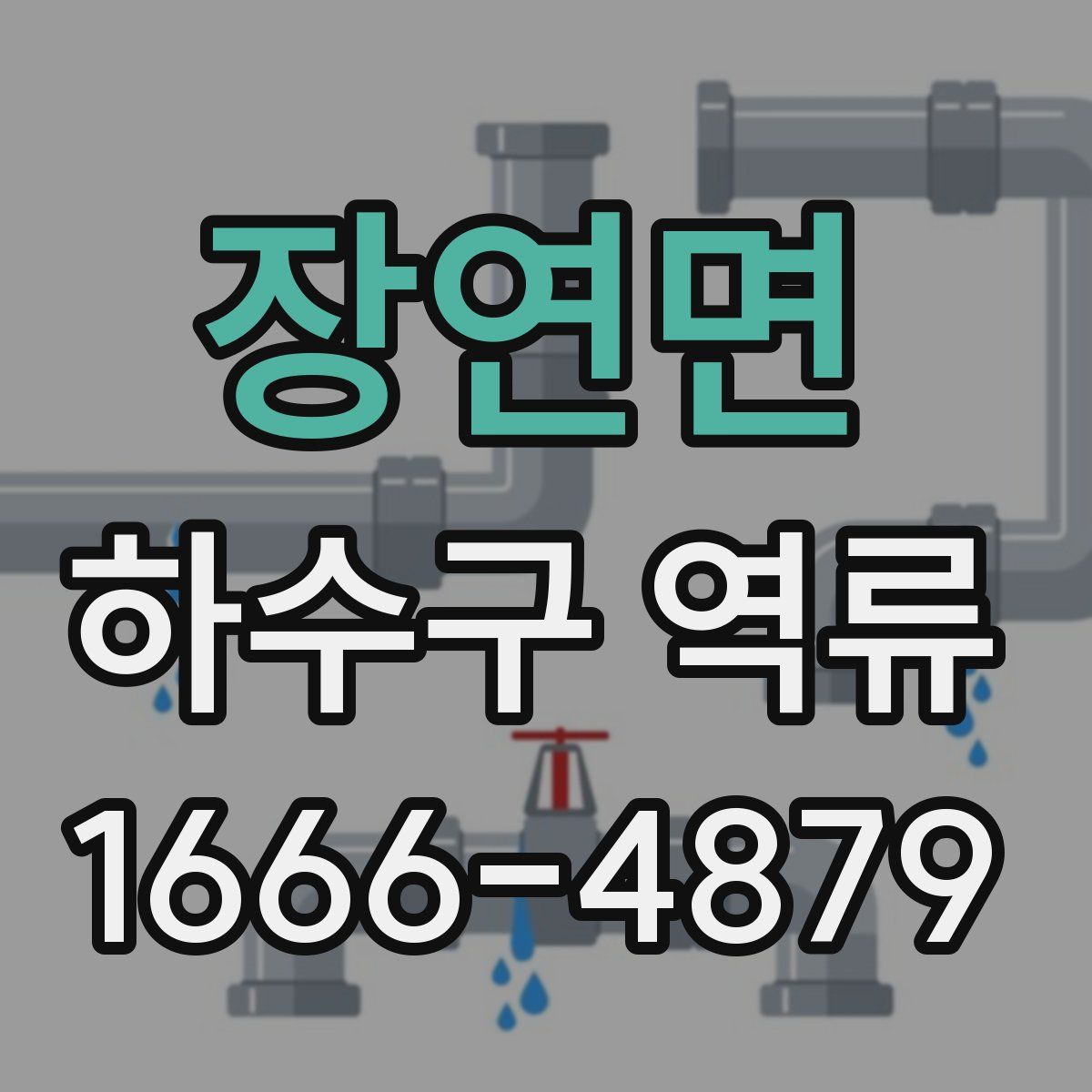 장연면 하수구 역류