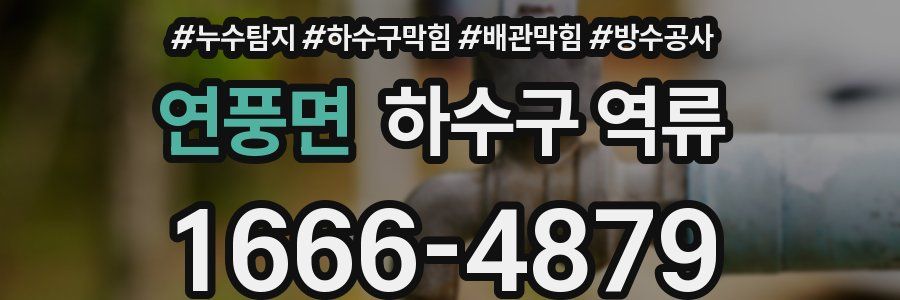 연풍면 하수구 역류