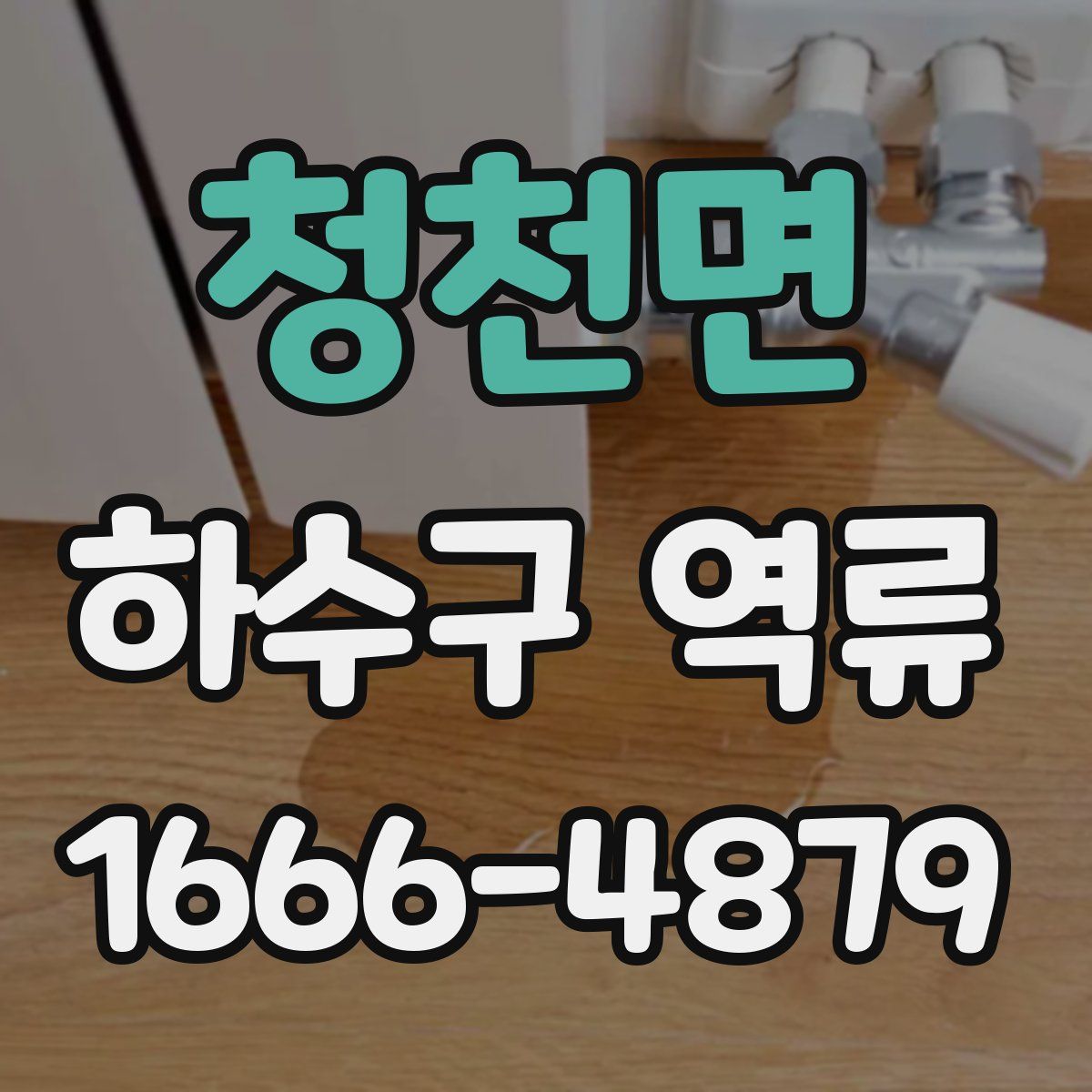 청천면 하수구 역류
