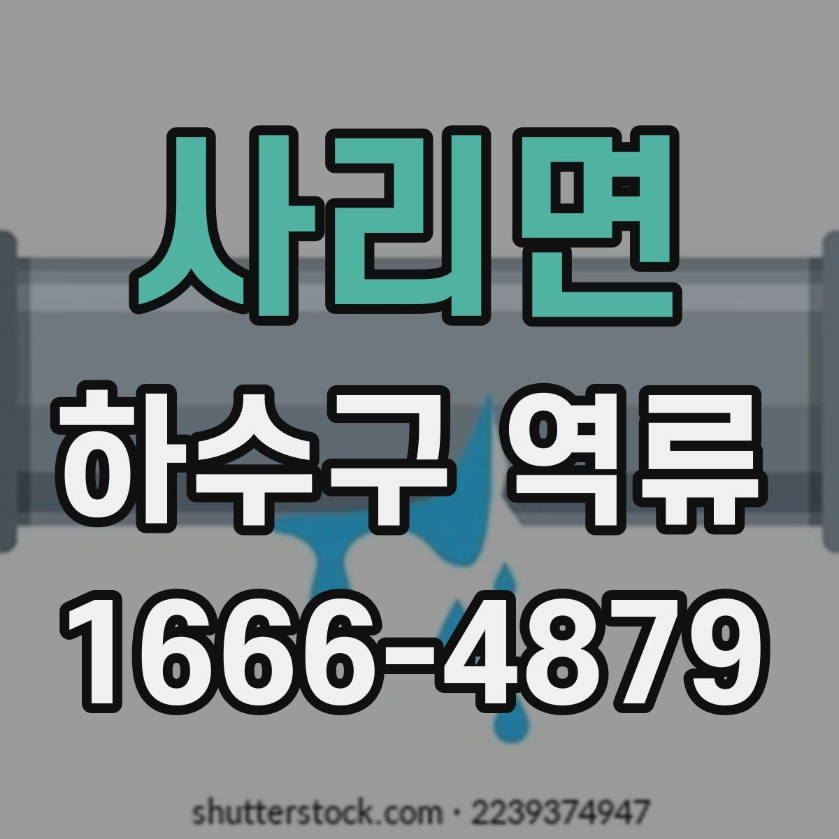 사리면 하수구 역류