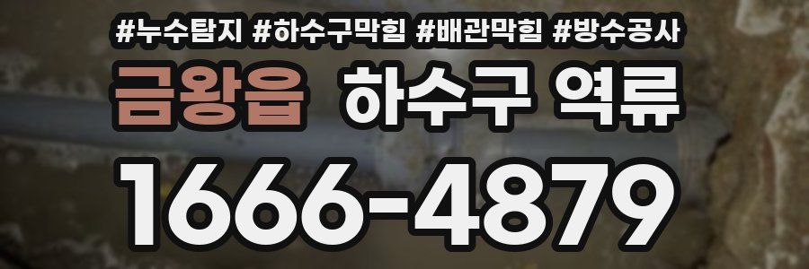 금왕읍 하수구 역류