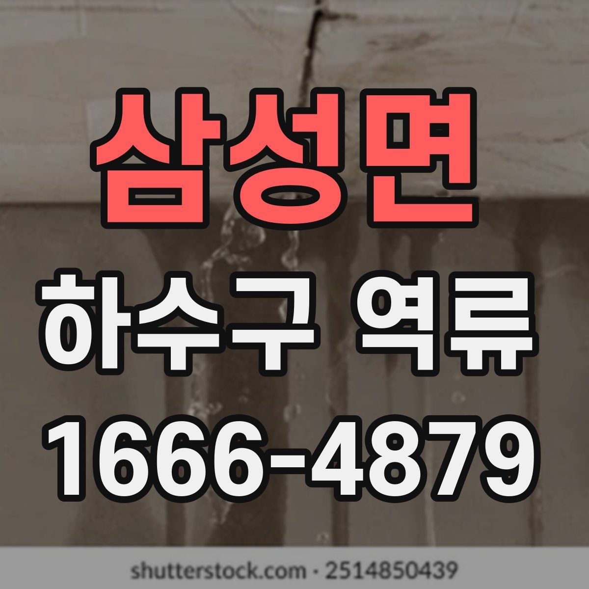 삼성면 하수구 역류