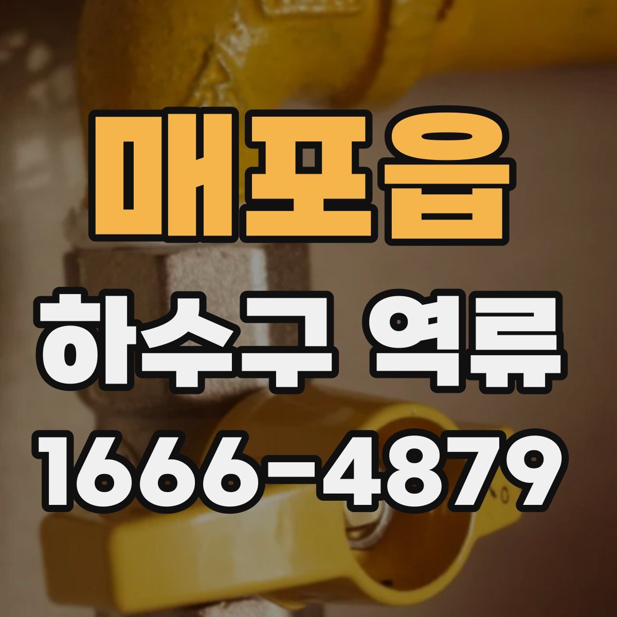 매포읍 하수구 역류