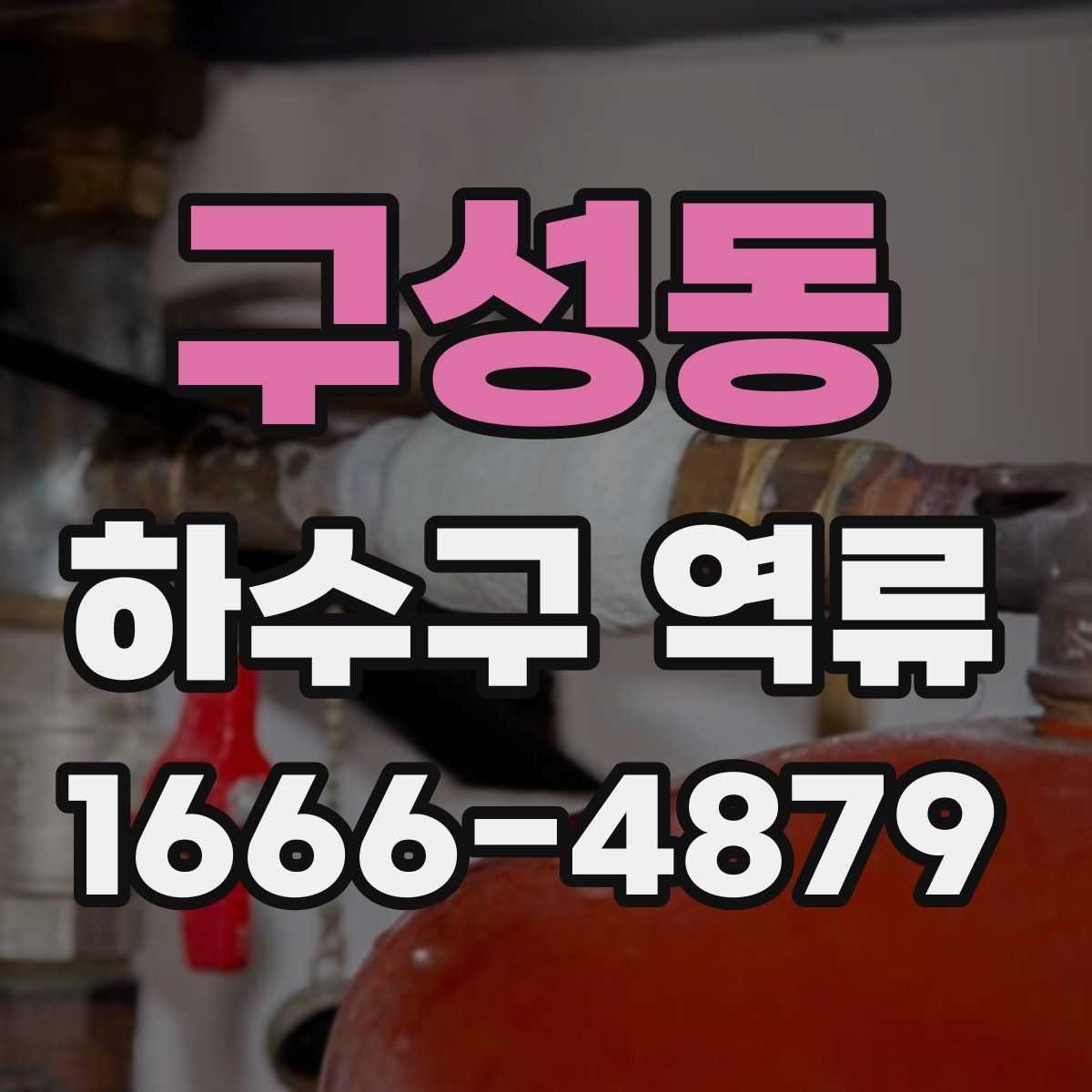 구성동 하수구 역류