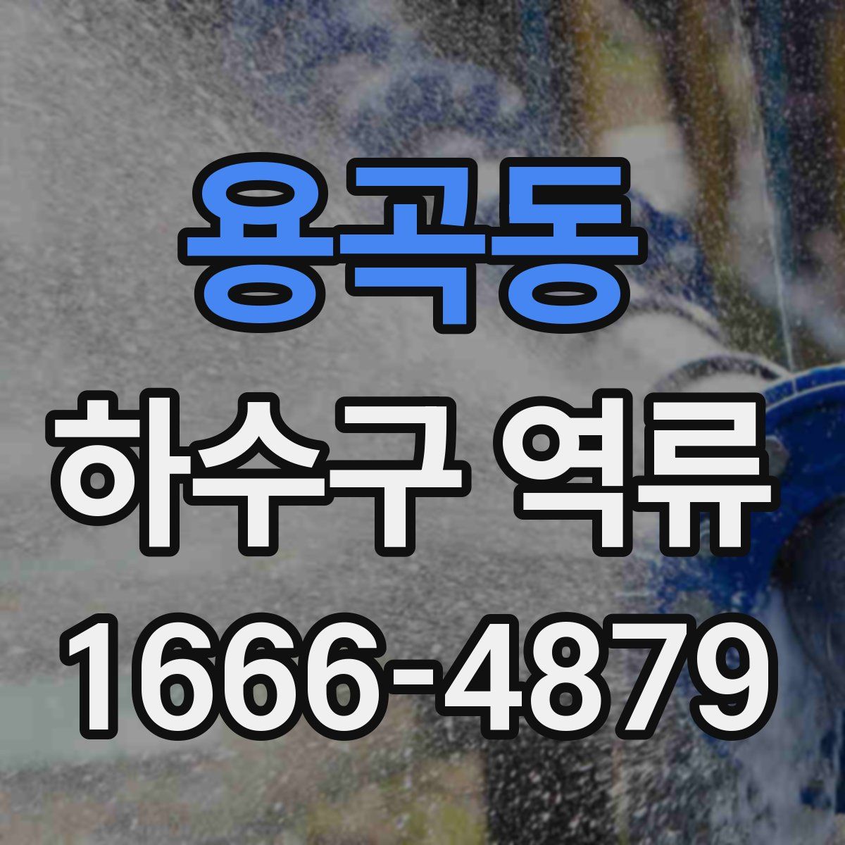 용곡동 하수구 역류