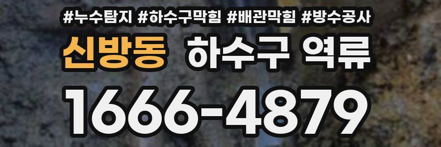 신방동 하수구 역류