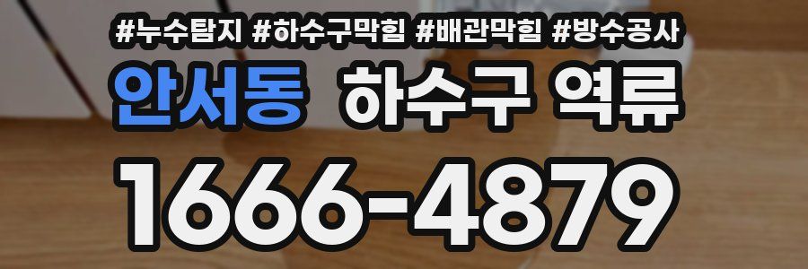 안서동 하수구 역류