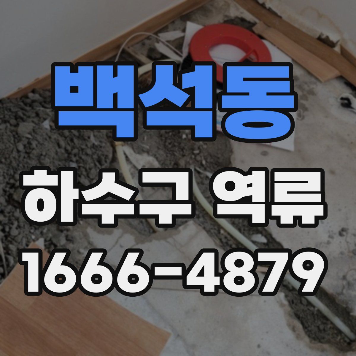백석동 하수구 역류